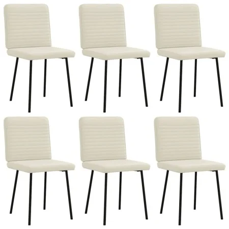 Sillas de comedor 6 unidades de terciopelo crema by , dining chairs - Ref: Foro24-3315512, Price: 250,14 €, Discount: %