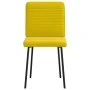 Sillas de comedor 6 unidades terciopelo amarillo de , Sillas de comedor - Ref: Foro24-3315510, Precio: 248,17 €, Descuento: %