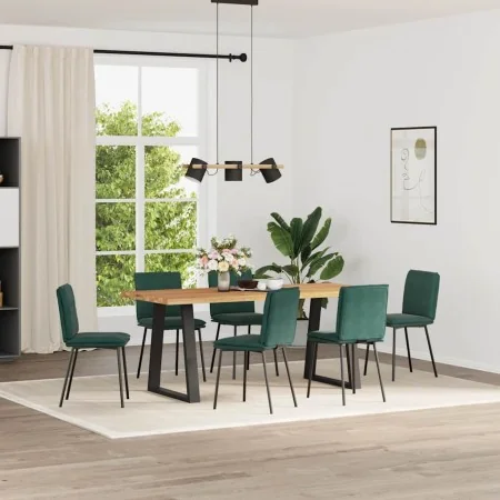 Sillas de comedor 6 unidades terciopelo verde oscuro de , Sillas de comedor - Ref: Foro24-3315616, Precio: 264,49 €, Descuent...