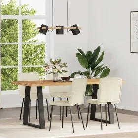 Sillas de comedor 4 unidades terciopelo crema by , dining chairs - Ref: Foro24-3315318, Price: 169,38 €, Discount: %