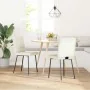Sillas de comedor 2 unidades terciopelo crema de , Sillas de comedor - Ref: Foro24-4101089, Precio: 89,87 €, Descuento: %