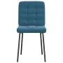 Sillas de comedor 4 unidades terciopelo azul de , Sillas de comedor - Ref: Foro24-3315190, Precio: 170,25 €, Descuento: %
