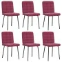 Sillas de comedor 6 unidades terciopelo rojo tinto by , dining chairs - Ref: Foro24-3315455, Price: 253,40 €, Discount: %