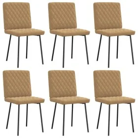 Sillas de comedor 6 unidades terciopelo marrón von , Essstühle - Ref: Foro24-3315481, Preis: 246,08 €, Rabatt: %