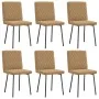 Sillas de comedor 6 unidades terciopelo marrón von , Essstühle - Ref: Foro24-3315481, Preis: 249,03 €, Rabatt: %