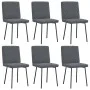Sillas de comedor 6 unidades terciopelo gris oscuro de , Sillas de comedor - Ref: Foro24-3315474, Precio: 248,03 €, Descuento: %