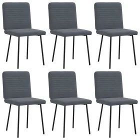 Sillas de comedor 6 unidades terciopelo gris oscuro von , Essstühle - Ref: Foro24-3315504, Preis: 250,14 €, Rabatt: %