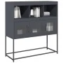 Aparador de acero laminado en frío antracita 100,5x39x107 cm by , Sideboards - Ref: Foro24-853418, Price: 118,89 €, Discount: %