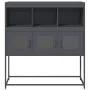 Aparador de acero laminado en frío antracita 100,5x39x107 cm by , Sideboards - Ref: Foro24-853418, Price: 118,89 €, Discount: %