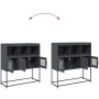 Aparador de acero laminado en frío antracita 100,5x39x107 cm by , Sideboards - Ref: Foro24-853418, Price: 118,89 €, Discount: %