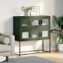 Aparador de acero laminado en frío verde oliva 100,5x39x107 cm de , Aparadores - Ref: Foro24-853426, Precio: 137,11 €, Descue...