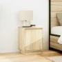 Mesilla de noche con luces LED roble Sonoma 38x34x50 cm by , Nightstands - Ref: Foro24-861269, Price: 47,72 €, Discount: %