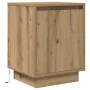 Mesilla de noche con luces LED roble artesanal 38x34x50 cm by , Nightstands - Ref: Foro24-861281, Price: 46,92 €, Discount: %
