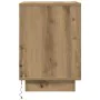 Mesilla de noche con luces LED roble artesanal 38x34x50 cm by , Nightstands - Ref: Foro24-861281, Price: 46,92 €, Discount: %
