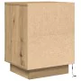 Mesilla de noche con luces LED roble artesanal 38x34x50 cm by , Nightstands - Ref: Foro24-861281, Price: 46,92 €, Discount: %