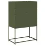 Aparador de acero verde oliva 68x39x107 cm de , Aparadores - Ref: Foro24-853348, Precio: 100,58 €, Descuento: %