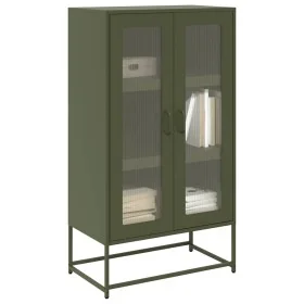 Aparador de acero verde oliva 68x39x123 cm by , Sideboards - Ref: Foro24-853360, Price: 172,13 €, Discount: %