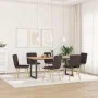 Sillas de comedor 6 unidades tela marrón oscuro by , dining chairs - Ref: Foro24-3315571, Price: 292,28 €, Discount: %