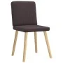 Sillas de comedor 6 unidades tela marrón oscuro by , dining chairs - Ref: Foro24-3315571, Price: 292,28 €, Discount: %
