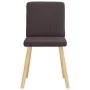 Sillas de comedor 6 unidades tela marrón oscuro by , dining chairs - Ref: Foro24-3315571, Price: 292,28 €, Discount: %