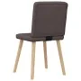 Sillas de comedor 6 unidades tela marrón oscuro by , dining chairs - Ref: Foro24-3315571, Price: 292,28 €, Discount: %