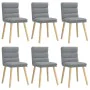 Sillas de comedor 6 unidades de tela gris claro by , dining chairs - Ref: Foro24-3315663, Price: 317,95 €, Discount: %