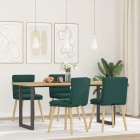 Sillas de comedor 4 unidades tela verde oscuro von , Essstühle - Ref: Foro24-3315398, Preis: 212,78 €, Rabatt: %
