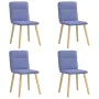 Sillas de comedor 4 uds tela azul jeans de , Sillas de comedor - Ref: Foro24-3315330, Precio: 200,59 €, Descuento: %