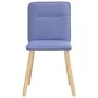 Sillas de comedor 4 uds tela azul jeans de , Sillas de comedor - Ref: Foro24-3315330, Precio: 200,59 €, Descuento: %