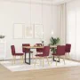 Sillas de comedor 6 unidades tela rojo tinto de , Sillas de comedor - Ref: Foro24-3315628, Precio: 314,55 €, Descuento: %