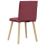 Sillas de comedor 6 unidades tela rojo tinto de , Sillas de comedor - Ref: Foro24-3315628, Precio: 314,55 €, Descuento: %