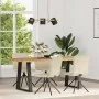 Sillas de comedor 4 unidades tela color crema by , dining chairs - Ref: Foro24-3315339, Price: 201,44 €, Discount: %