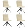 Sillas de comedor 4 unidades tela color crema by , dining chairs - Ref: Foro24-3315339, Price: 201,44 €, Discount: %