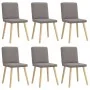 Sillas de comedor 6 unidades de tela gris taupe de , Sillas de comedor - Ref: Foro24-3315573, Precio: 292,28 €, Descuento: %