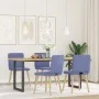 Sillas de comedor 4 uds tela azul jeans de , Sillas de comedor - Ref: Foro24-3315254, Precio: 198,44 €, Descuento: %