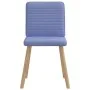 Sillas de comedor 4 uds tela azul jeans de , Sillas de comedor - Ref: Foro24-3315254, Precio: 198,44 €, Descuento: %