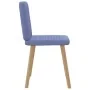 Sillas de comedor 4 uds tela azul jeans de , Sillas de comedor - Ref: Foro24-3315254, Precio: 198,44 €, Descuento: %