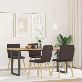 Sillas de comedor 4 unidades tela marrón oscuro von , Essstühle - Ref: Foro24-3315324, Preis: 200,61 €, Rabatt: %