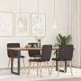 Sillas de comedor 4 unidades tela marrón oscuro de , Sillas de comedor - Ref: Foro24-3315324, Precio: 200,59 €, Descuento: %