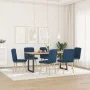 Sillas de comedor 6 unidades tela azul de , Sillas de comedor - Ref: Foro24-3315469, Precio: 302,21 €, Descuento: %