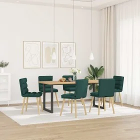 Sillas de comedor 6 unidades tela verde oscuro von , Essstühle - Ref: Foro24-3315668, Preis: 317,98 €, Rabatt: %
