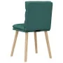 Sillas de comedor 6 unidades tela verde oscuro de , Sillas de comedor - Ref: Foro24-3315668, Precio: 317,95 €, Descuento: %