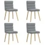 Sillas de comedor 4 unidades tela gris claro von , Essstühle - Ref: Foro24-3315393, Preis: 212,77 €, Rabatt: %