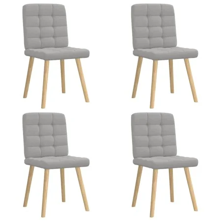 Sillas de comedor 4 uds tela gris nube de , Sillas de comedor - Ref: Foro24-3315200, Precio: 202,26 €, Descuento: %