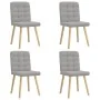 Sillas de comedor 4 uds tela gris nube de , Sillas de comedor - Ref: Foro24-3315200, Precio: 202,26 €, Descuento: %