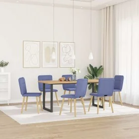 Sillas de comedor 6 uds tela azul jeans by , dining chairs - Ref: Foro24-3315600, Price: 299,32 €, Discount: %