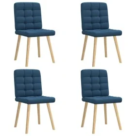 Sillas de comedor 4 unidades tela azul von , Essstühle - Ref: Foro24-3315199, Preis: 202,28 €, Rabatt: %