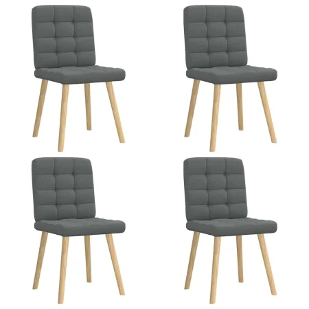 Sillas de comedor giratorias 4 unidades tela gris oscuro by , dining chairs - Ref: Foro24-3315192, Price: 203,10 €, Discount: %
