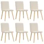 Sillas de comedor 6 unidades lino de , Sillas de comedor - Ref: Foro24-3315578, Precio: 308,16 €, Descuento: %