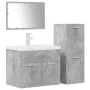 Juego muebles de baño 4 pzas madera contrachapada gris hormigón von , Badezimmermöbel - Ref: Foro24-3324902, Preis: 244,82 €,...